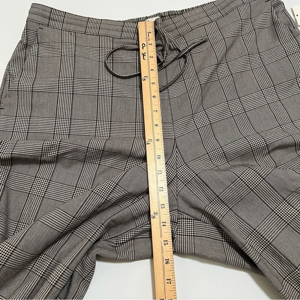 NWT a new day Wide-Leg Drawstring Pants- Grey Plaid XXL - Picture 7 of 12